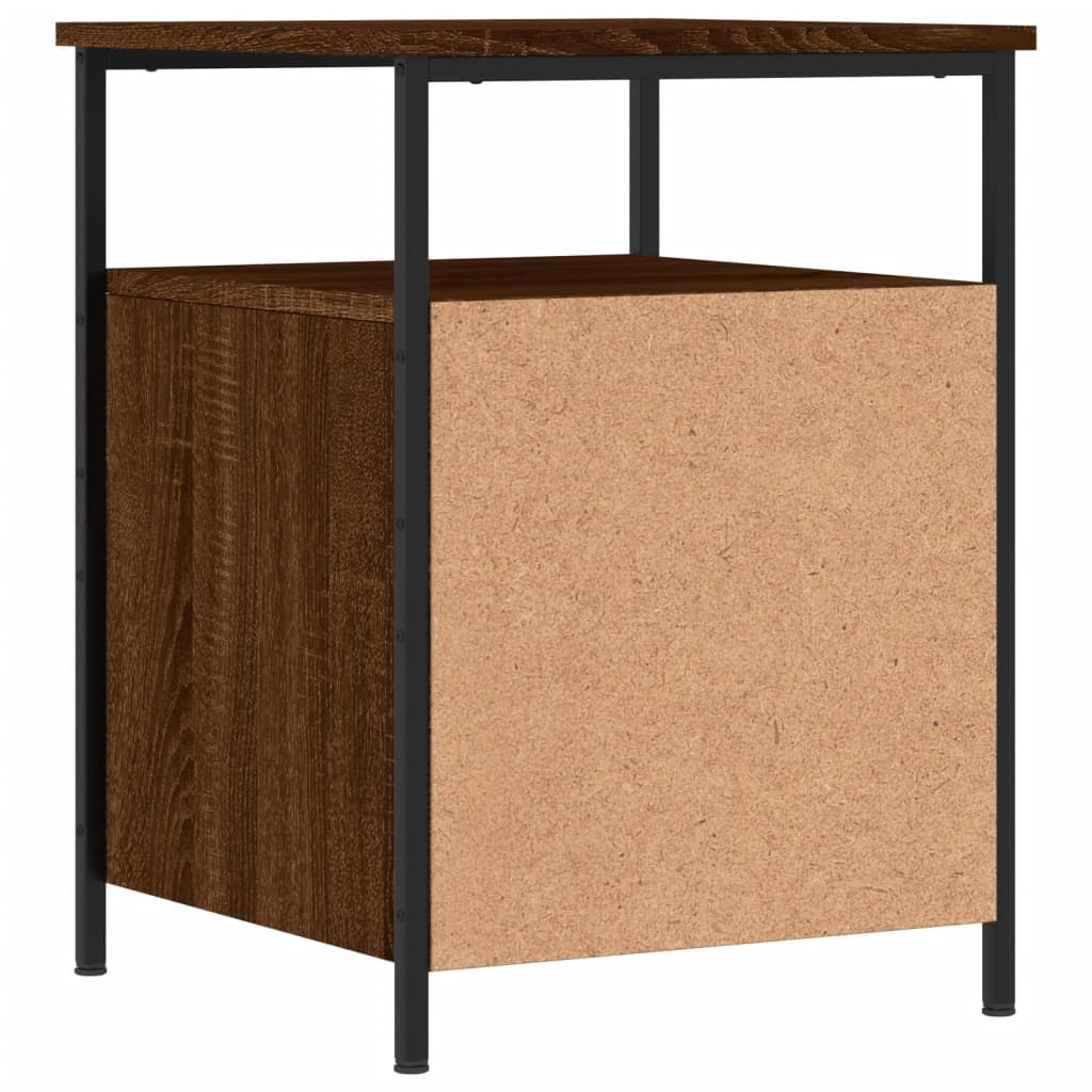 vidaXL Bedside Cabinet Brown Oak 44x45x60 cm Engineered Wood 5