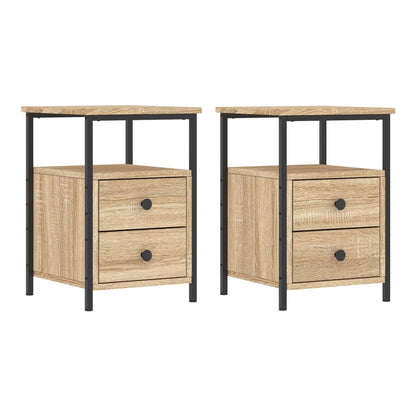 Bedside Cabinet 34x35,5x50 cm Engineered Wood Sonoma oak 2