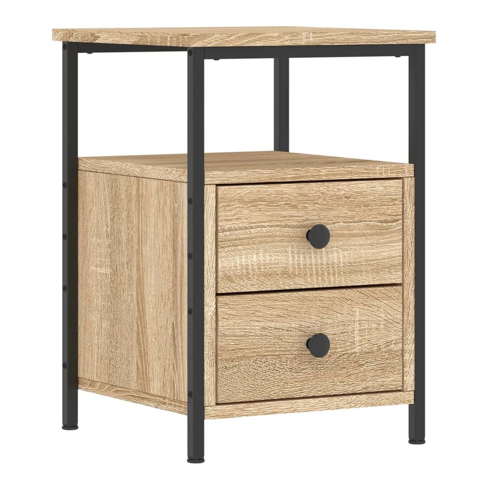 Bedside Cabinet 34x35,5x50 cm Engineered Wood Sonoma oak 2