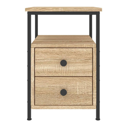 Bedside Cabinet 34x35,5x50 cm Engineered Wood Sonoma oak 2