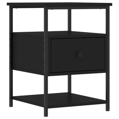 vidaXL Bedside Cabinets 2 pcs Black 40x42x56 cm Engineered Wood 3