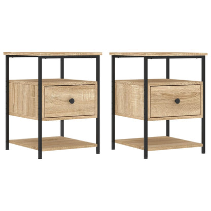 Bedside Cabinet 40x42x56 cm Engineered Wood Sonoma oak