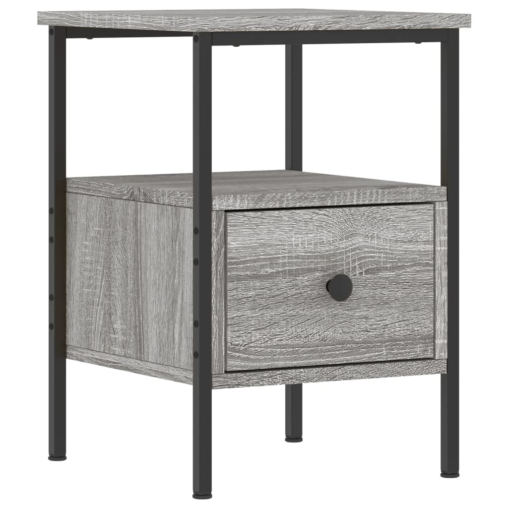 vidaXL Bedside Cabinets 2 pcs Grey Sonoma 34x36x50 cm Engineered Wood 3