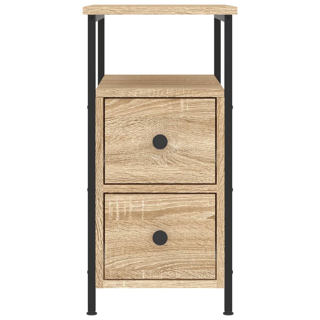 vidaXL Bedside Cabinet Sonoma Oak 30x60x60 cm Engineered Wood 5