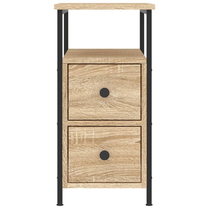 vidaXL Bedside Cabinet Sonoma Oak 30x60x60 cm Engineered Wood 5