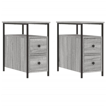 vidaXL Bedside Cabinets 2 pcs Grey Sonoma 30x60x60 cm Engineered Wood 2