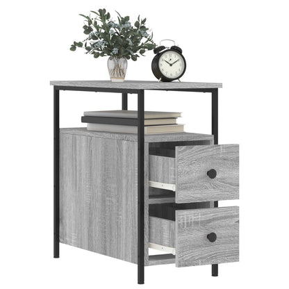vidaXL Bedside Cabinets 2 pcs Grey Sonoma 30x60x60 cm Engineered Wood 4