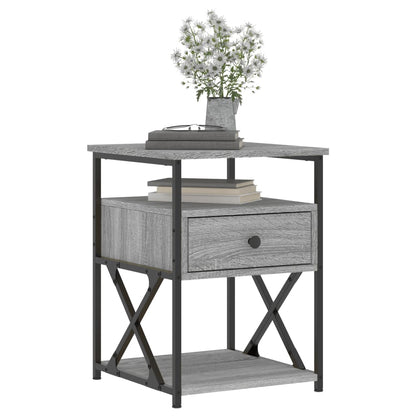vidaXL Bedside Cabinets 2 pcs Grey Sonoma 40x42x55 cm Engineered Wood 3