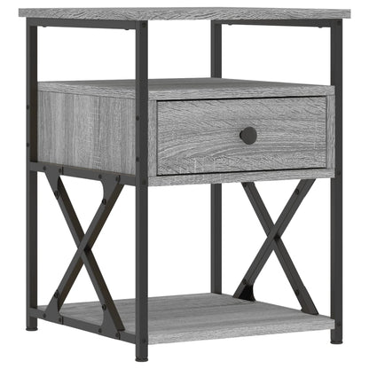 vidaXL Bedside Cabinets 2 pcs Grey Sonoma 40x42x55 cm Engineered Wood 5