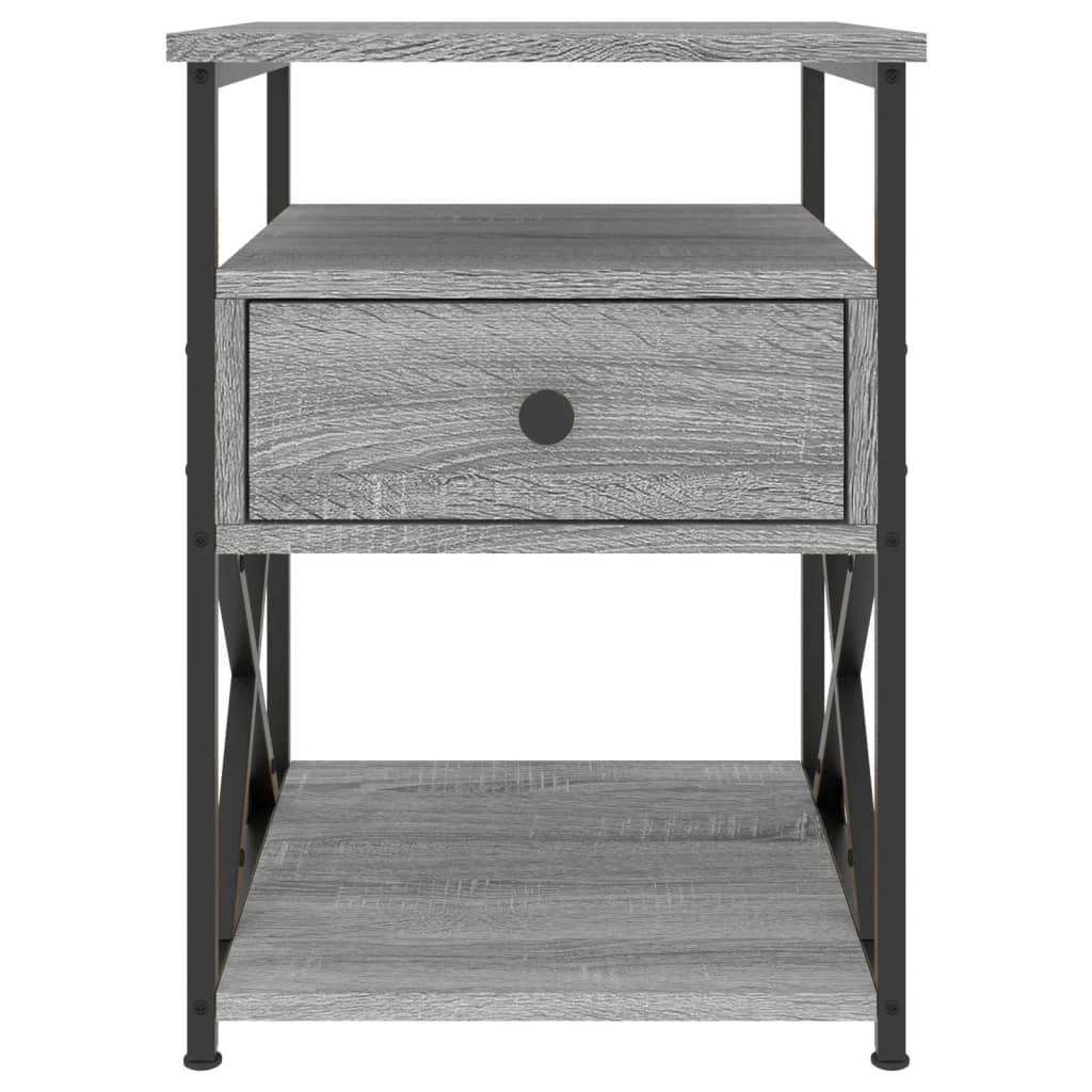 vidaXL Bedside Cabinets 2 pcs Grey Sonoma 40x42x55 cm Engineered Wood 6