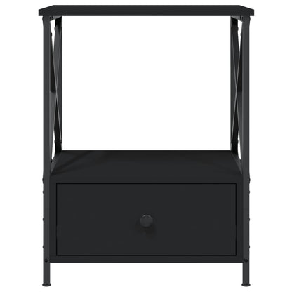 vidaXL Bedside Tables 2 pcs Black 50x41x65 cm Engineered Wood 6