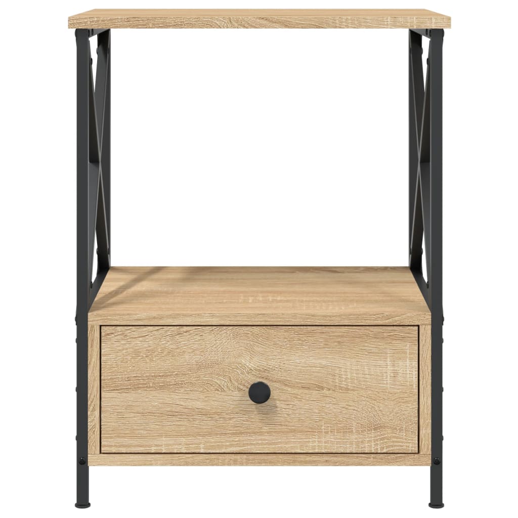 vidaXL Bedside Tables 2 pcs Sonoma Oak 50x41x65 cm Engineered Wood 6