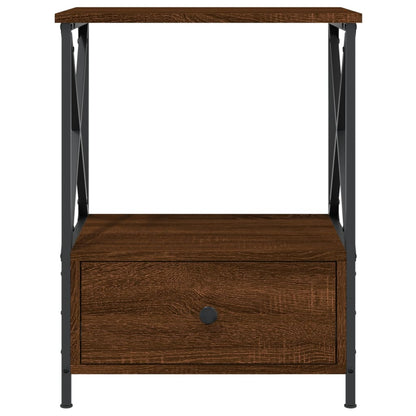 vidaXL Bedside Tables 2 pcs Brown Oak 50x41x65 cm Engineered Wood 6