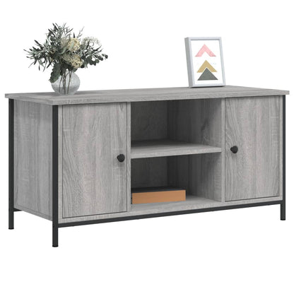 vidaXL TV Cabinet Grey Sonoma 100x40x50 cm Engineered Wood 3
