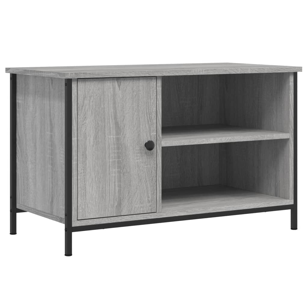 vidaXL TV Cabinet Grey Sonoma 80x40x50 cm Engineered Wood 2