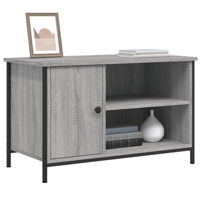 vidaXL TV Cabinet Grey Sonoma 80x40x50 cm Engineered Wood 3