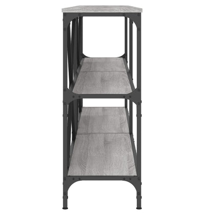 vidaXL Console Table Grey Sonoma 180x30x75 cm Engineered Wood and Iron 5