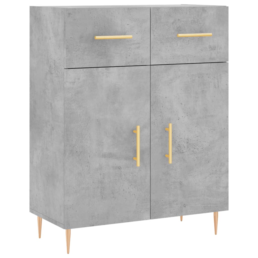 Sideboard 69,5x34x90 cm Engineered Wood Concrete grey
