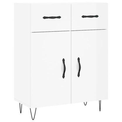 vidaXL Sideboard High Gloss White 69.5x34x90 cm Engineered Wood 2