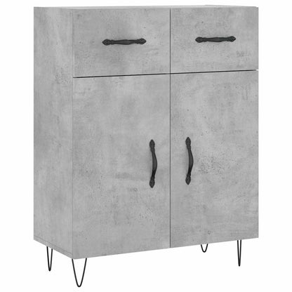 vidaXL Sideboard Concrete Grey 69.5x34x90 cm Engineered Wood 2