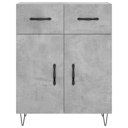 vidaXL Sideboard Concrete Grey 69.5x34x90 cm Engineered Wood 6