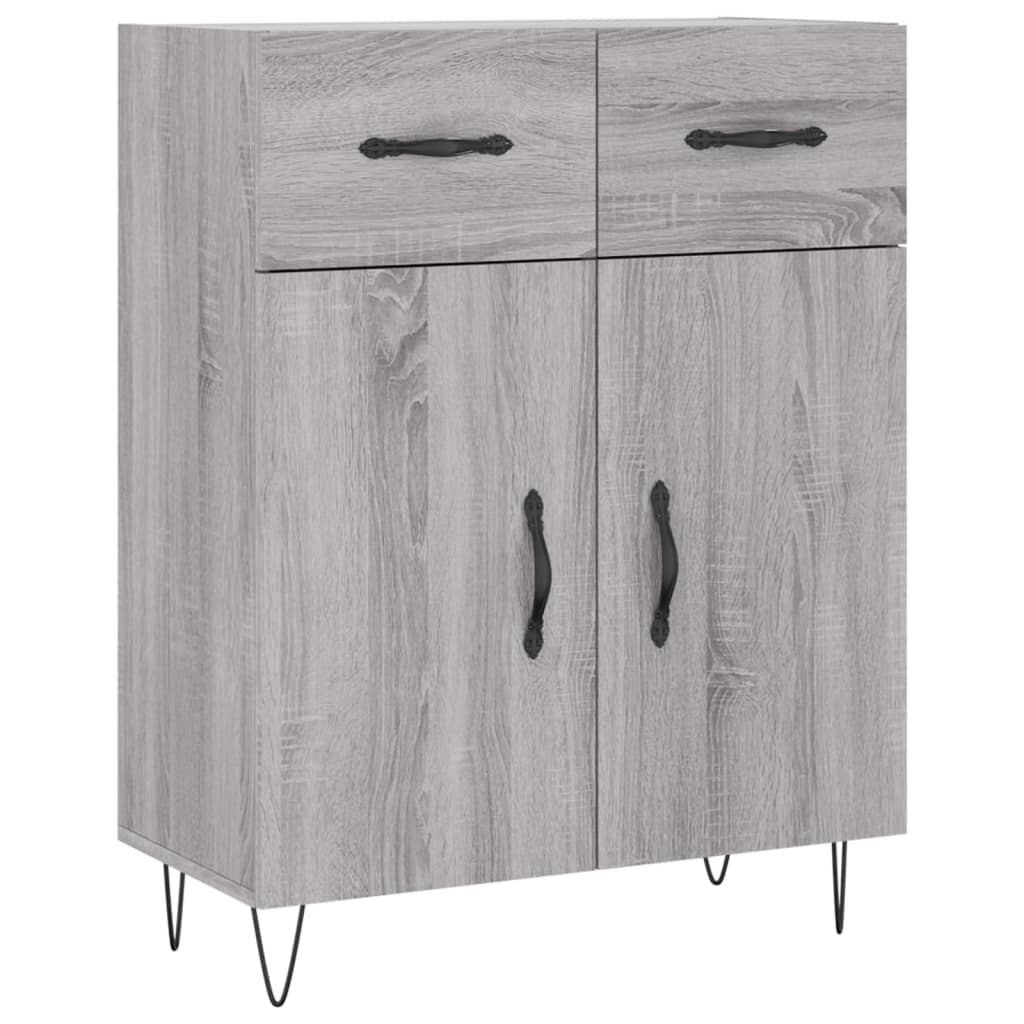 Sideboard 69,5x34x90 cm Engineered Wood Grey sonoma