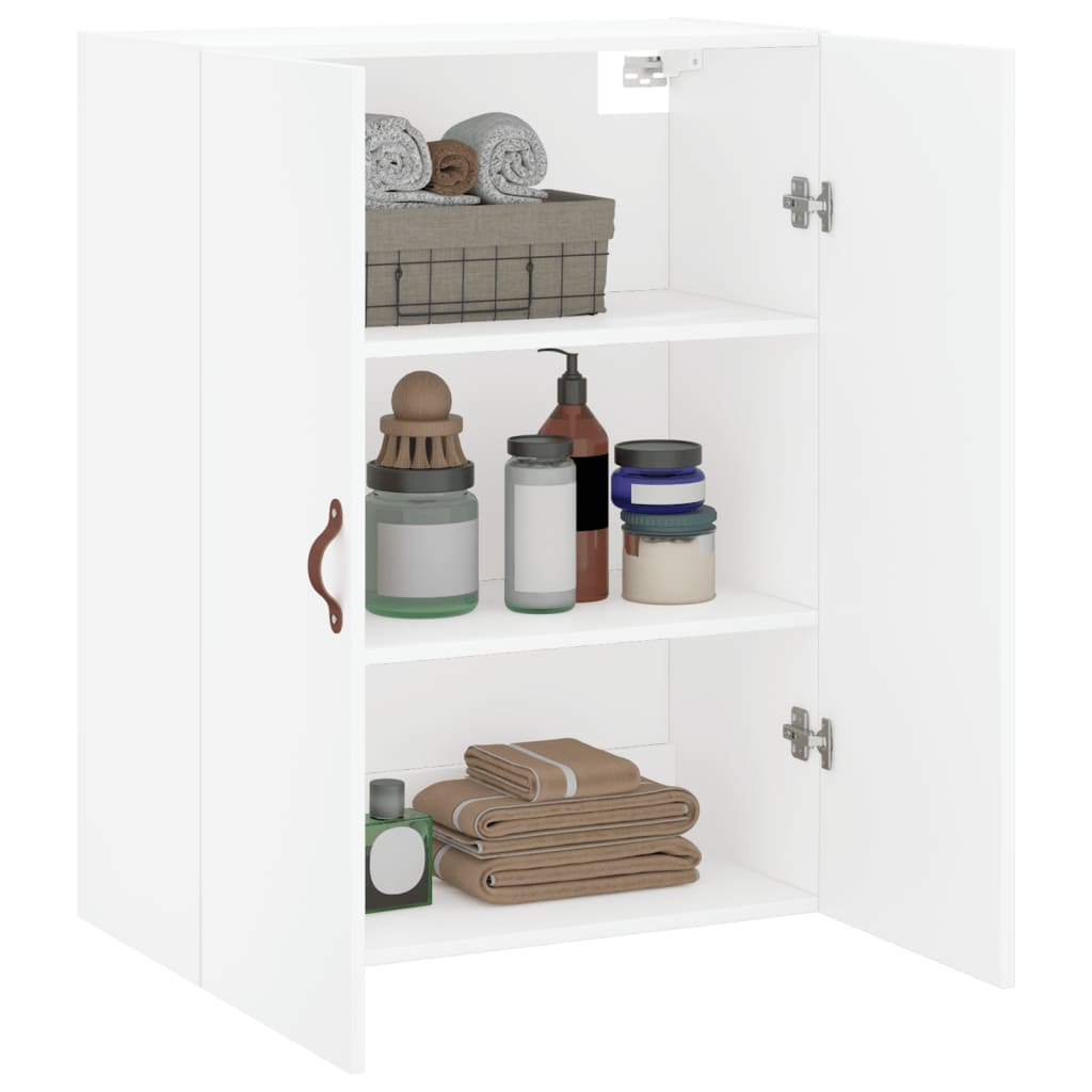 vidaXL Wall Mounted Cabinet White 69.5x34x90 cm 5