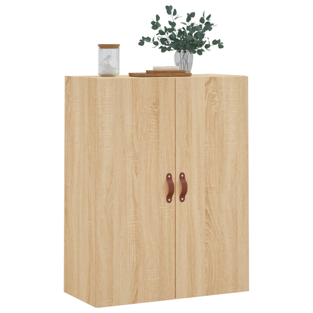 vidaXL Wall Mounted Cabinet Sonoma Oak 69.5x34x90 cm 4