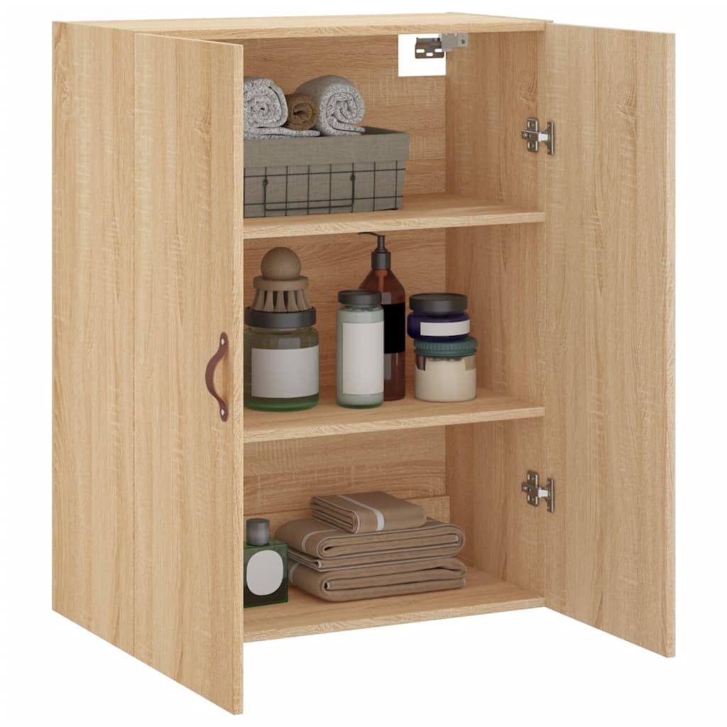 vidaXL Wall Mounted Cabinet Sonoma Oak 69.5x34x90 cm 5