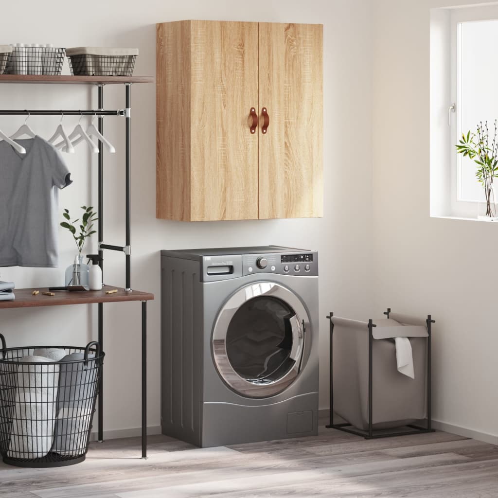 vidaXL Wall Mounted Cabinet Sonoma Oak 69.5x34x90 cm 1