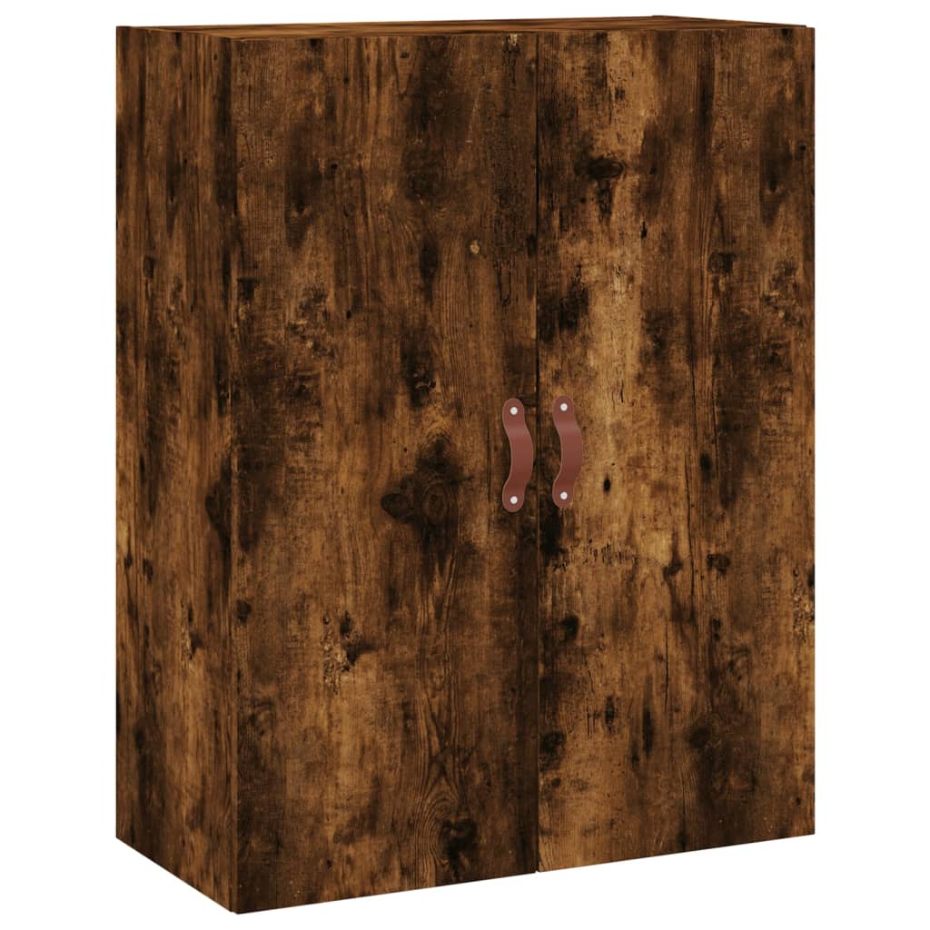 vidaXL Wall Mounted Cabinet Smoked Oak 69.5x34x90 cm 2