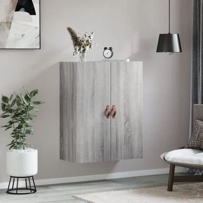 vidaXL Wall Mounted Cabinet Grey Sonoma 69.5x34x90 cm 3
