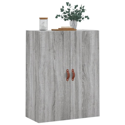 vidaXL Wall Mounted Cabinet Grey Sonoma 69.5x34x90 cm 4