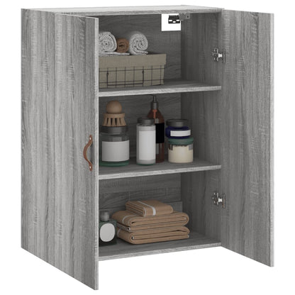 vidaXL Wall Mounted Cabinet Grey Sonoma 69.5x34x90 cm 5