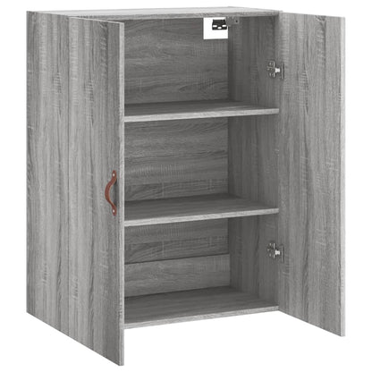 vidaXL Wall Mounted Cabinet Grey Sonoma 69.5x34x90 cm 6
