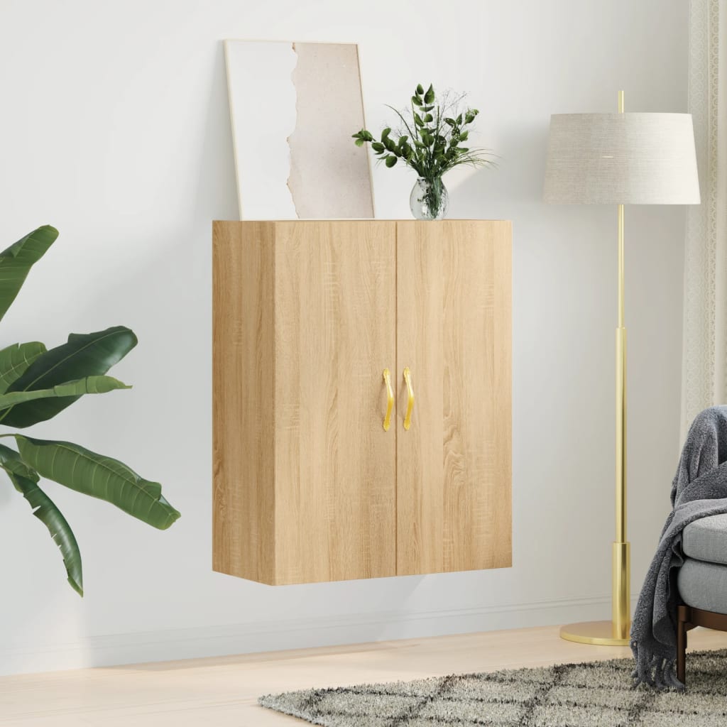 vidaXL Wall Mounted Cabinet Sonoma Oak 69.5x34x90 cm 3
