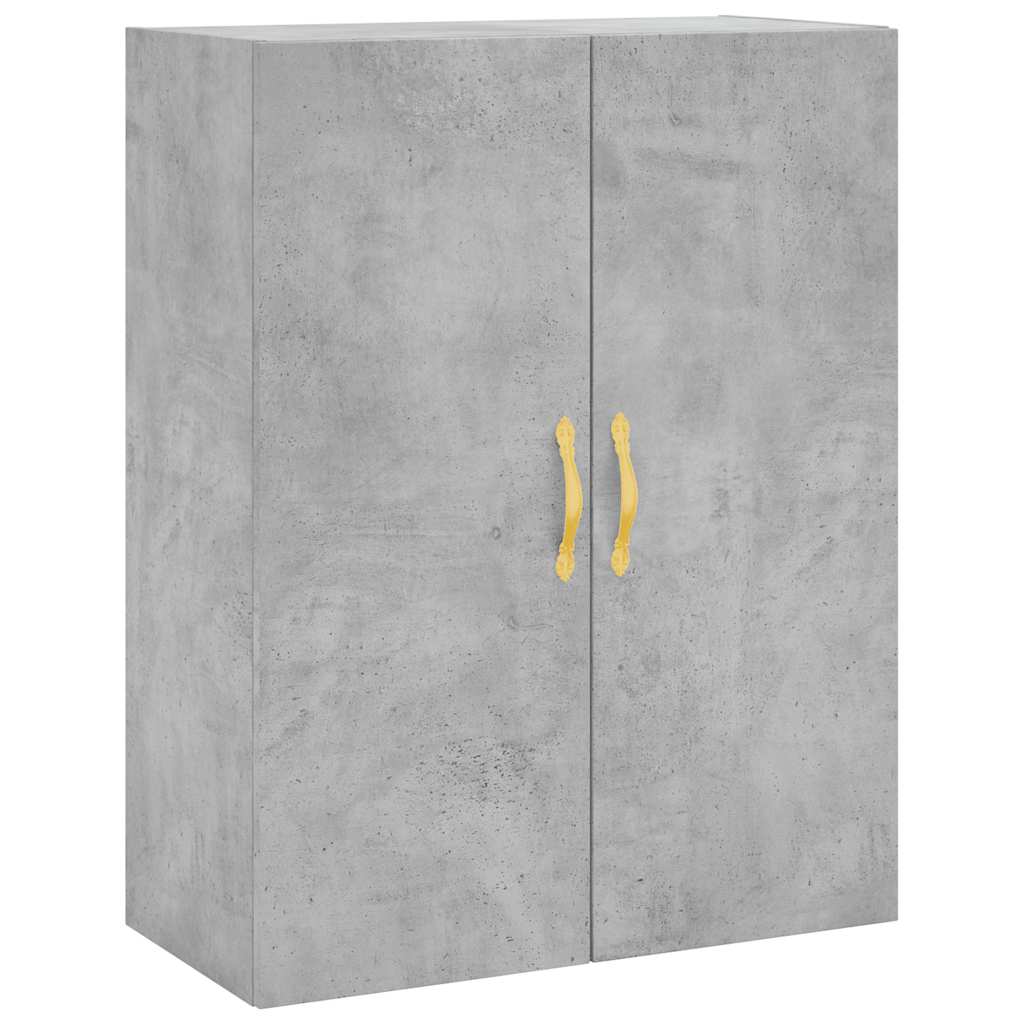 vidaXL Wall Mounted Cabinet Concrete Grey 69.5x34x90 cm 2