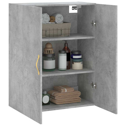 vidaXL Wall Mounted Cabinet Concrete Grey 69.5x34x90 cm 5