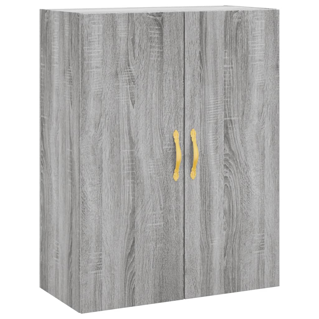 vidaXL Wall Mounted Cabinet Grey Sonoma 69.5x34x90 cm 2