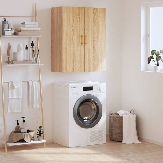 vidaXL Wall Mounted Cabinet Sonoma Oak 69,5x34x90 cm 1