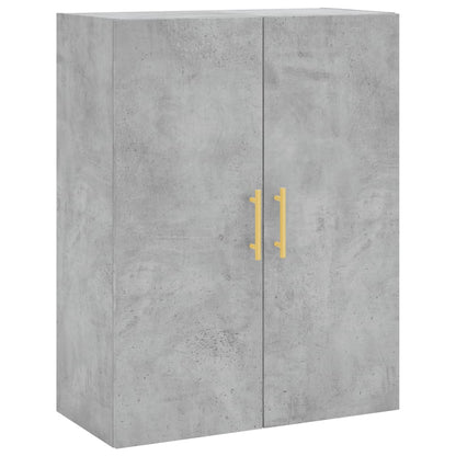 vidaXL Wall Mounted Cabinet Concrete Grey 69.5x34x90 cm 2