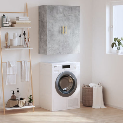 vidaXL Wall Mounted Cabinet Concrete Grey 69.5x34x90 cm 1
