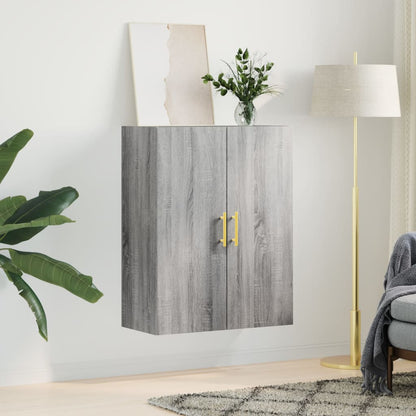 vidaXL Wall Mounted Cabinet Grey Sonoma 69.5x34x90 cm 3