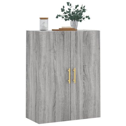 vidaXL Wall Mounted Cabinet Grey Sonoma 69.5x34x90 cm 4