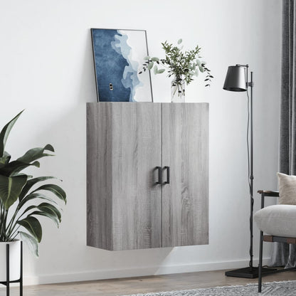 vidaXL Wall Mounted Cabinet Grey Sonoma 69.5x34x90 cm 3