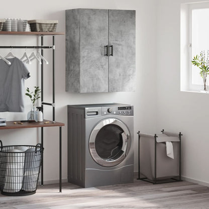Wall Mounted Cabinet 69,5x34x90 cm Concrete grey