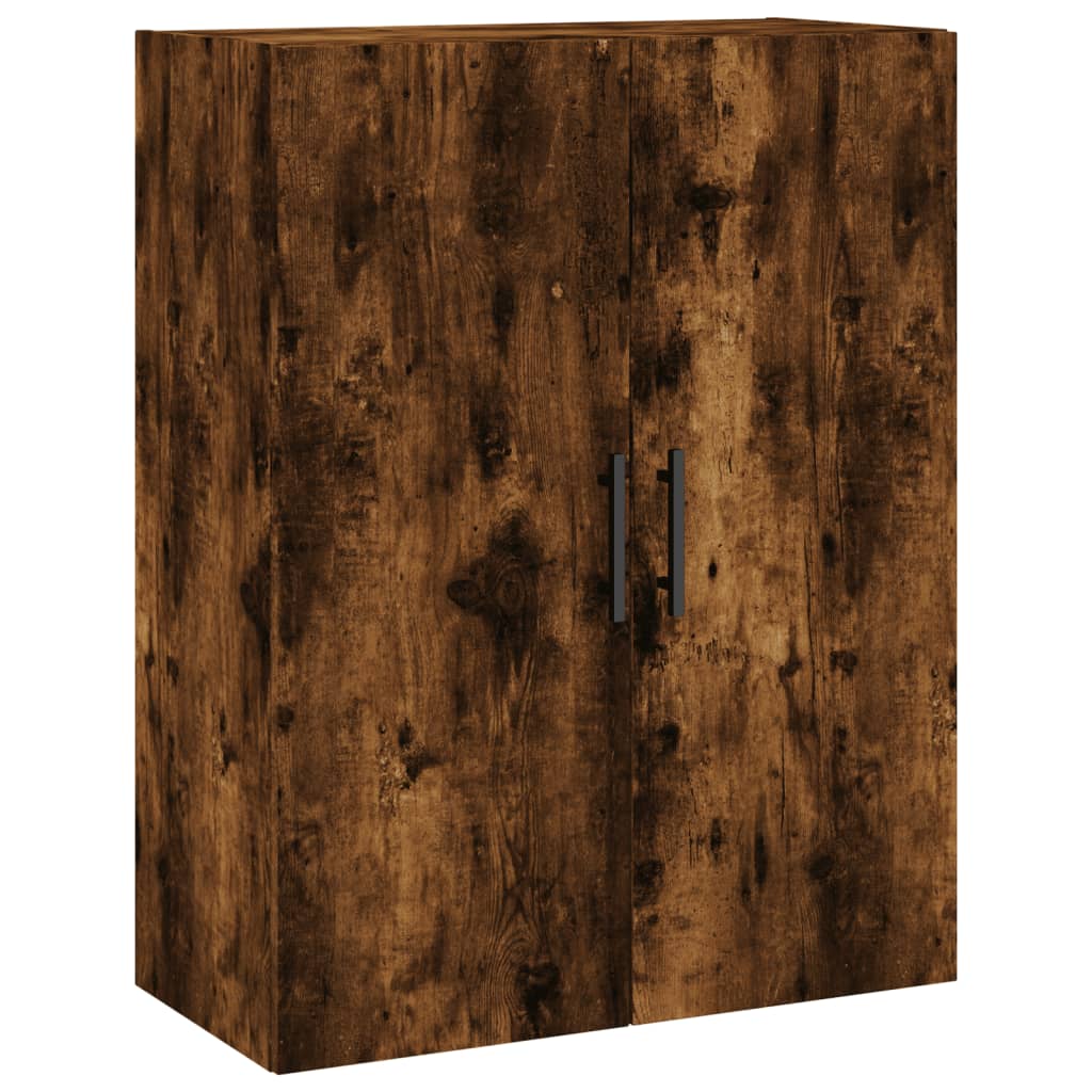 vidaXL Wall Mounted Cabinet Smoked Oak 69.5x34x90 cm 2
