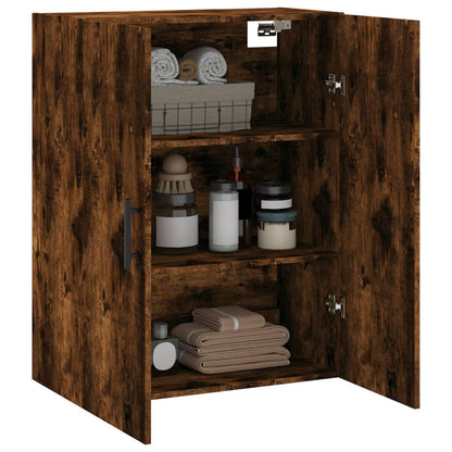 vidaXL Wall Mounted Cabinet Smoked Oak 69.5x34x90 cm 5