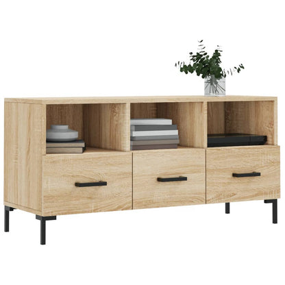 vidaXL TV Cabinet Sonoma Oak 102x36x50 cm Engineered Wood 3