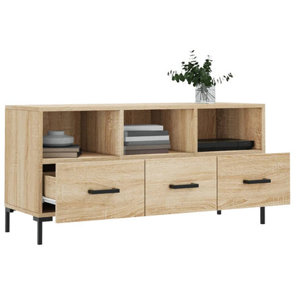 vidaXL TV Cabinet Sonoma Oak 102x36x50 cm Engineered Wood 4